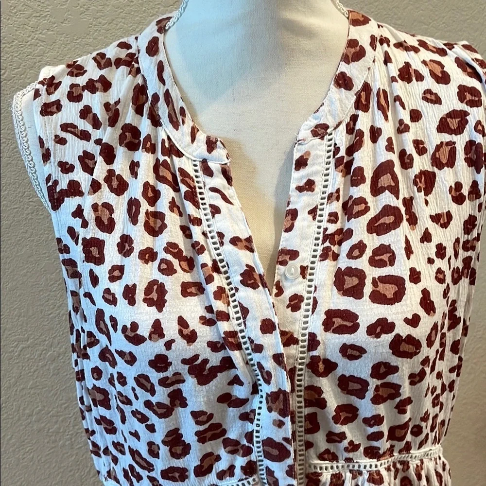 Chic Vintage ANTHROPOLOGIE Animal Print Sleeveless Dress/top